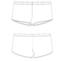 П 56-013 Плавки-шорты из ткани с пестрым рисунком