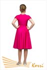 Р 35-051 Рейтинговое платье, короткий рукав, юбка двойное солнце