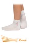 СН15 Спортивные носки со СТРАЗАМИ - гимнастка,  средний паголенок. Усиленные пятка и носок (упаковка 6 шт)